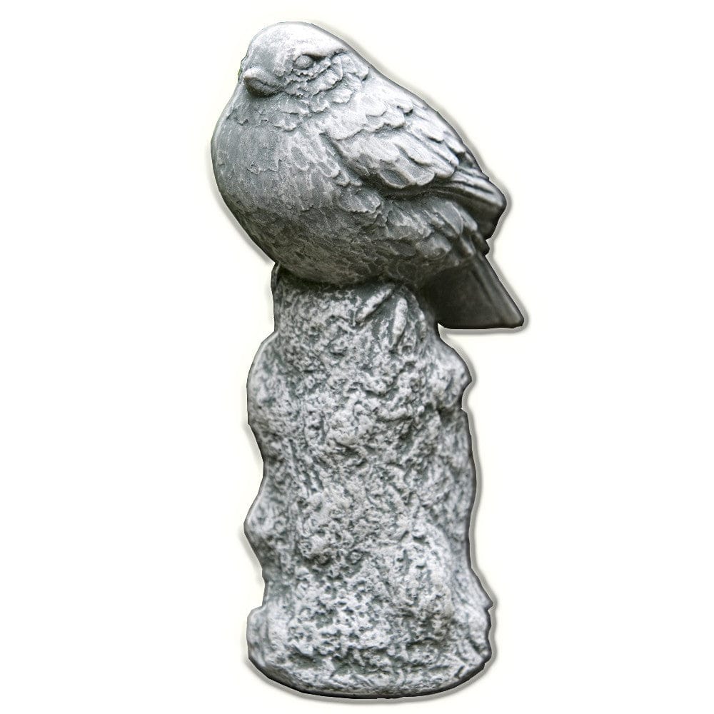 Resting Bird Cast Stone Garden Statue - Outdoor Art Pros