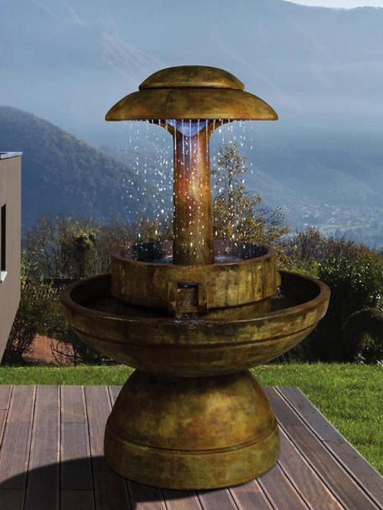 Ring of Diamonds Outdoor Fountain - Outdoor Art Pros