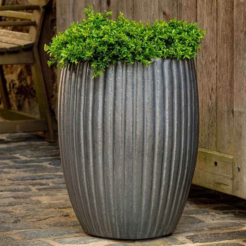 Riva Planter Set of 2 in Graphite - Outdoor Art Pros