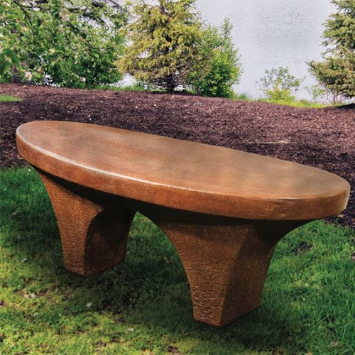 River Stone Backless Bench - Outdoor Art Pros