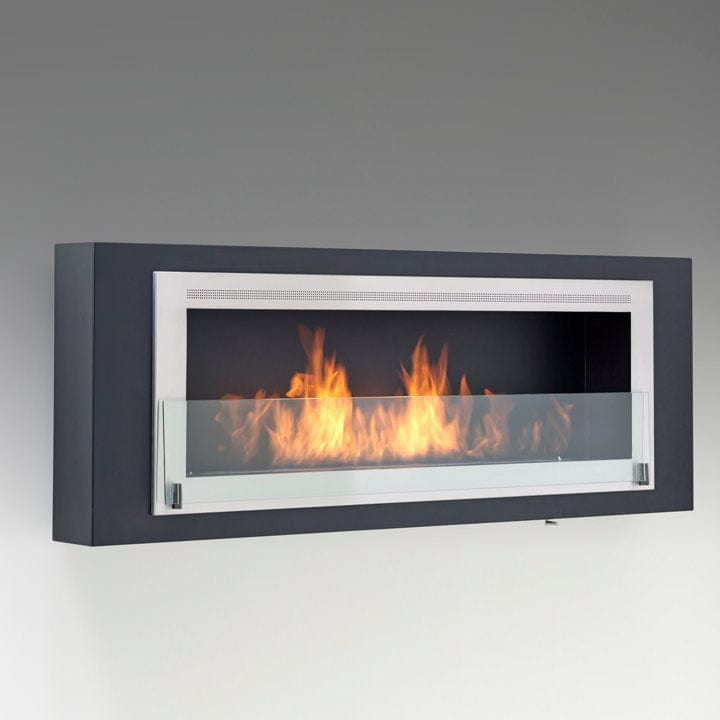 Eco-Feu Santa Cruz Biofuel Fireplace in Matte Black - Outdoor Art Pros