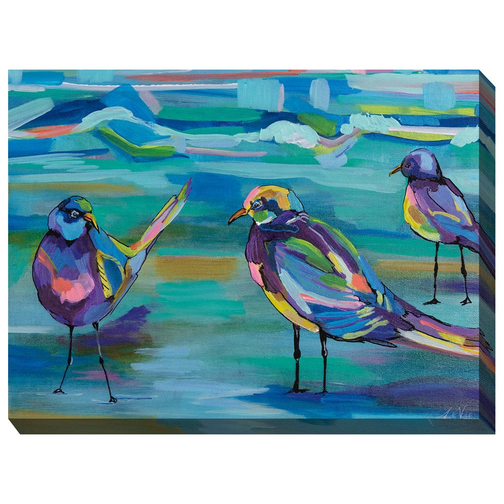 Seashore Shuffle Outdoor Canvas Art - Outdoor Art Pros