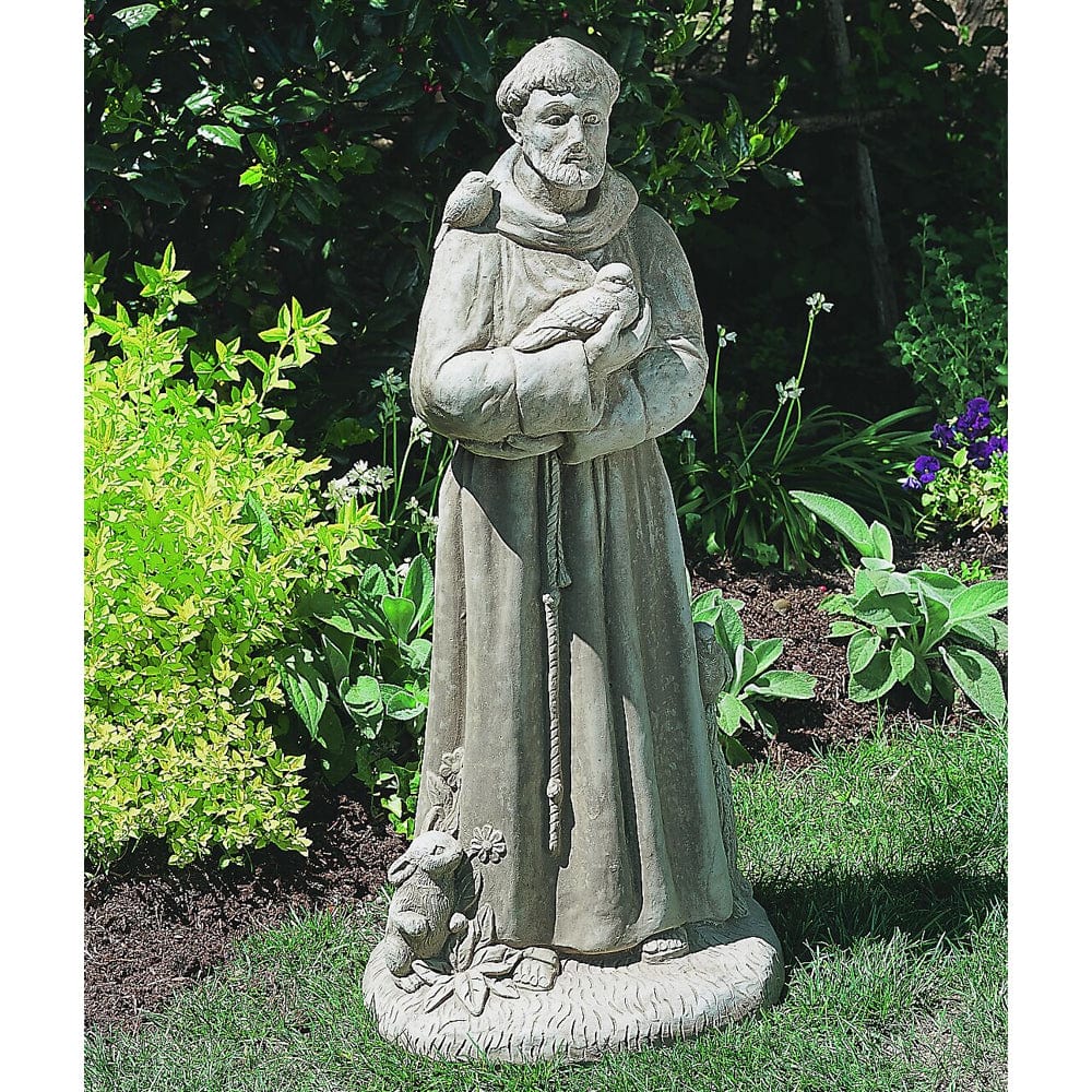St. Francis with Animals 36" Garden Statue - Outdoor Art Pros