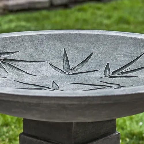 Sagano Cast Stone Birdbath - Outdoor Art Pros