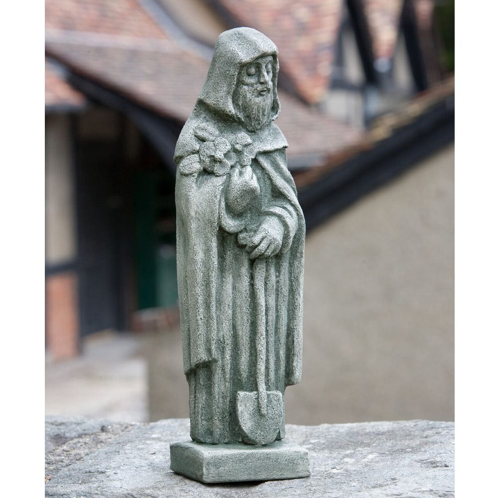 Saint Fiacre Small Garden Statue - Outdoor Art Pros