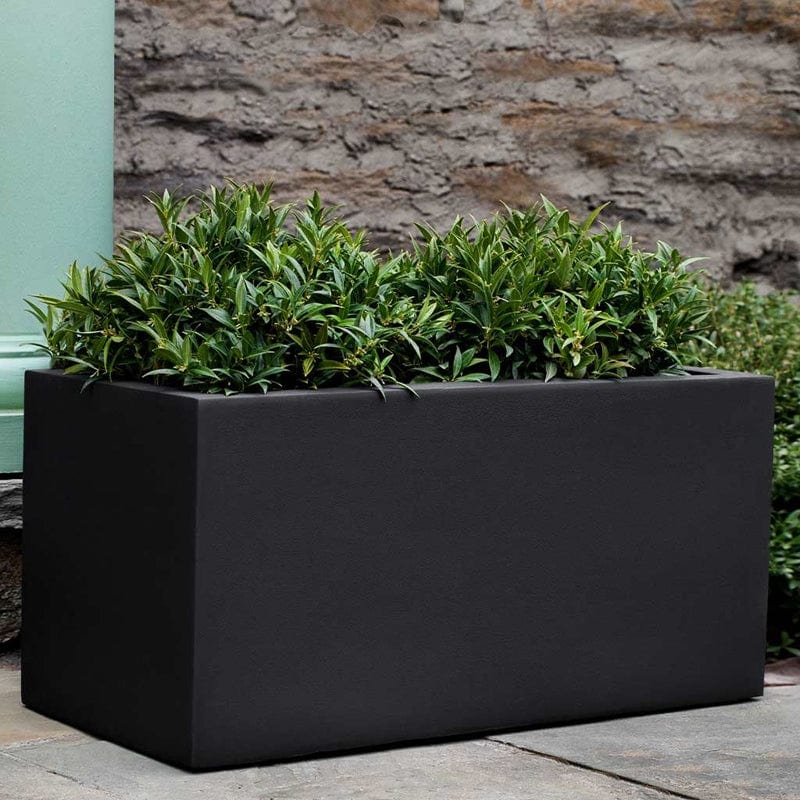 Sandal Planter 361818 Onyx Black Lite - Outdoor Art Pros
