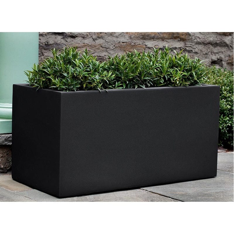 Sandal Planter 481818 Onyx Black Lite - Outdoor Art Pros