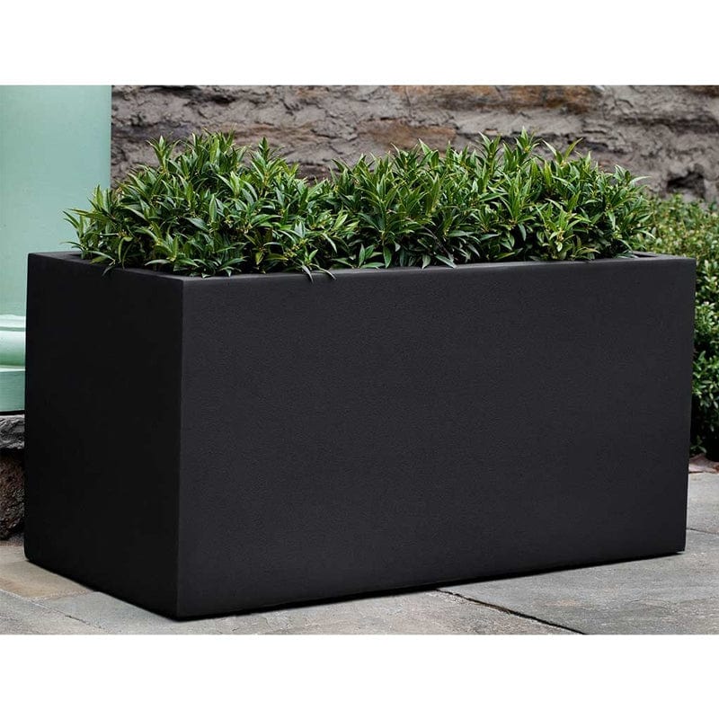 Sandal Planter 482424 Onyx Black Lite - Outdoor Art Pros
