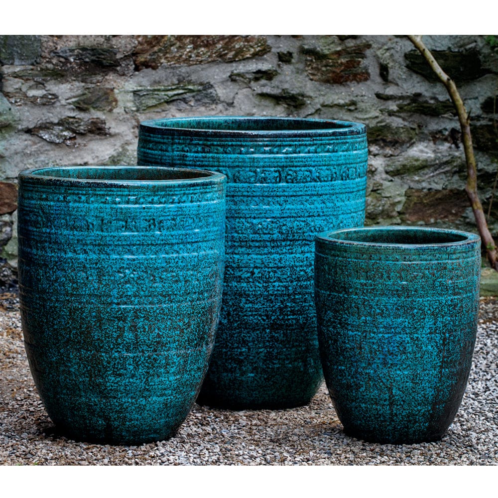 Sari Planter - Set of 3 in Weathered Copper - Outdoor Art Pros
