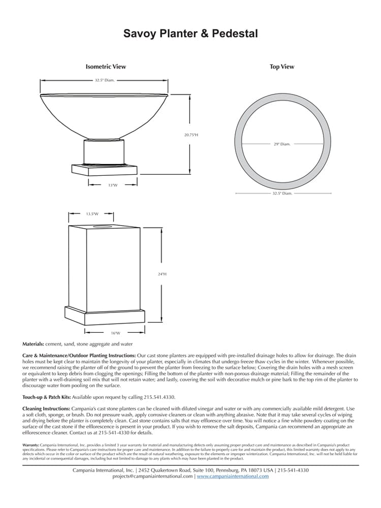 Savoy Garden Planter