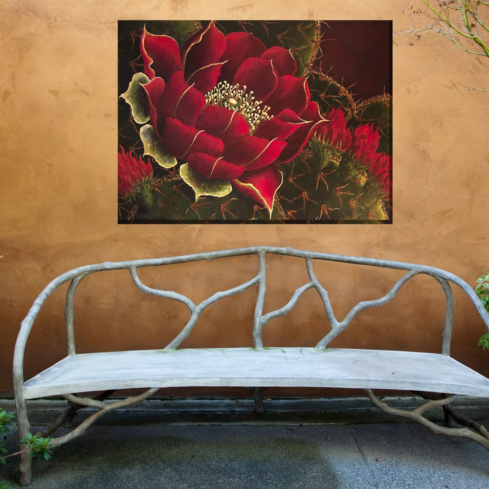 Scarlet Lady Outdoor Canvas Art - Outdoor Art Pros