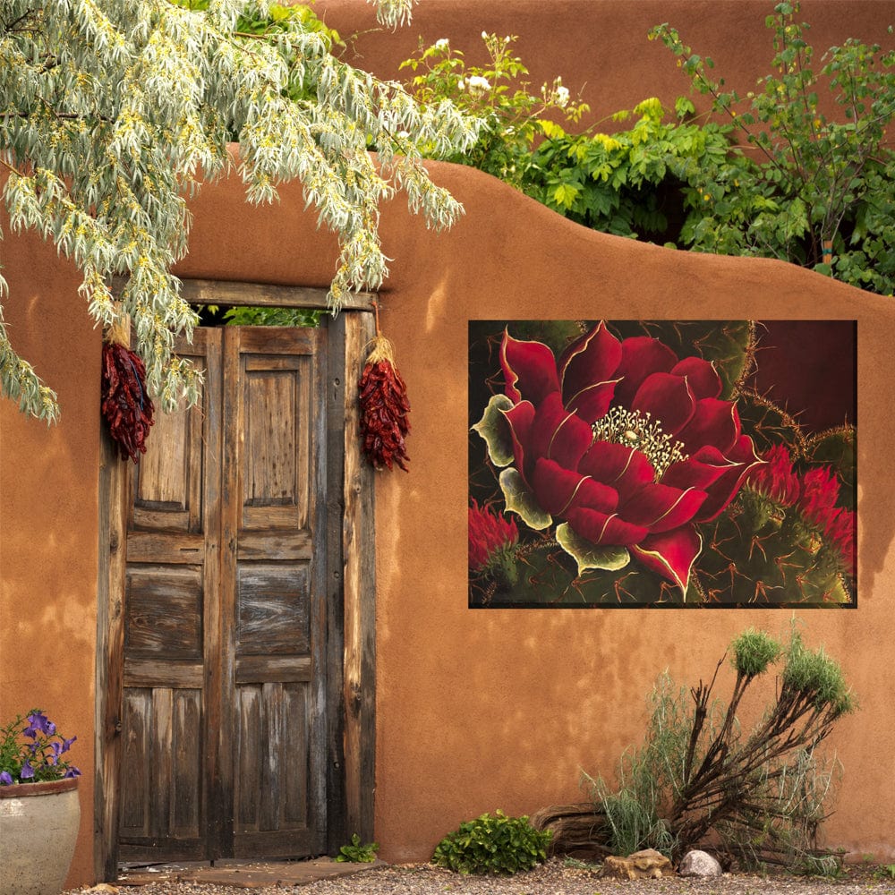 Scarlet Lady Outdoor Canvas Art - Outdoor Art Pros