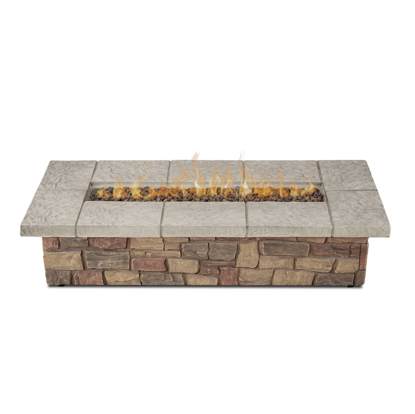 Sedona 66” Rectangle Propane Fire Table with NG Conversion Kit