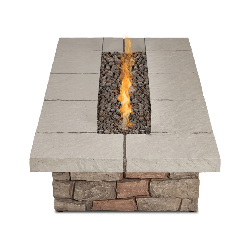 Sedona 66” Rectangle Propane Fire Table with NG Conversion Kit