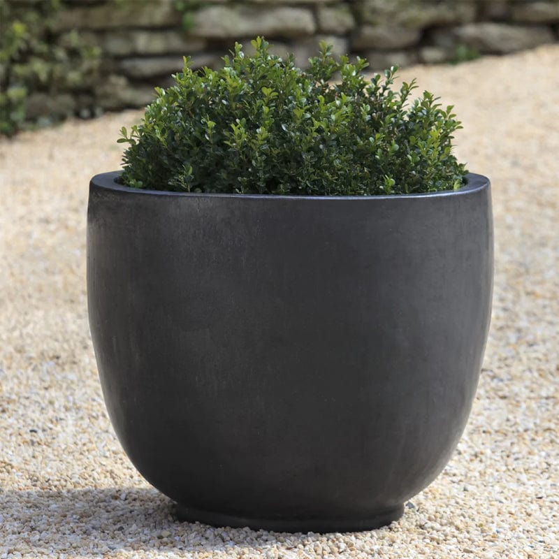 XL Sem Terra Cotta Planter-Graphite Glaze - Outdoor Art Pros