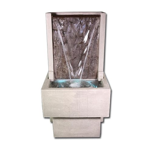 Slate Fountain with Tall Base (Spillway) - Outdoor Art Pros