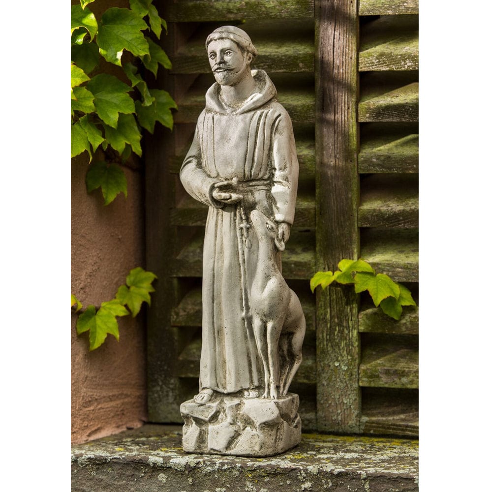 Small St. Francis with Animals Garden Statue - Outdoor Art Pros