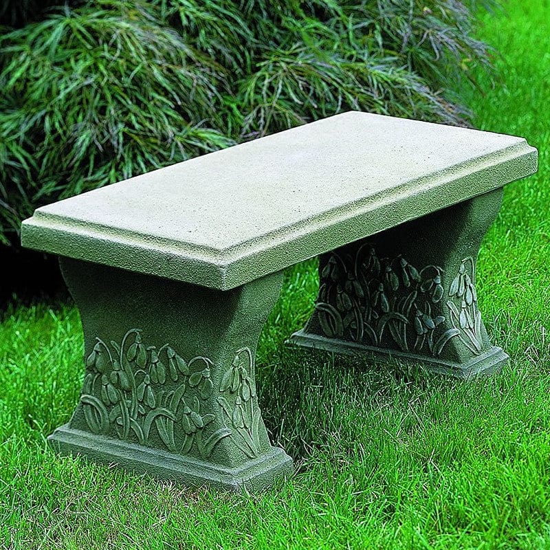 Snowdrop Garden Bench - Outdoor Art Pros