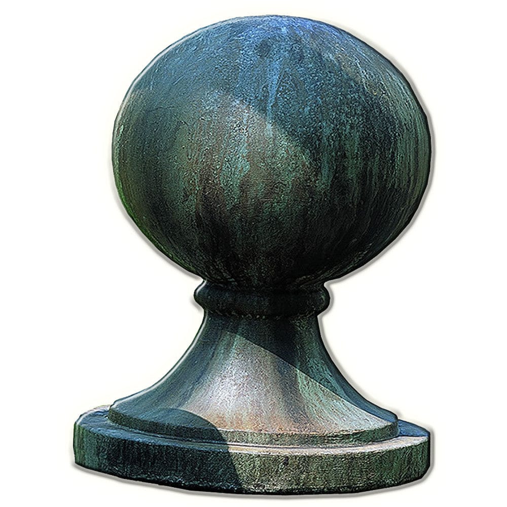 Sphere Round Base Large Cast Stone Garden Statue - Outdoor Art Pros