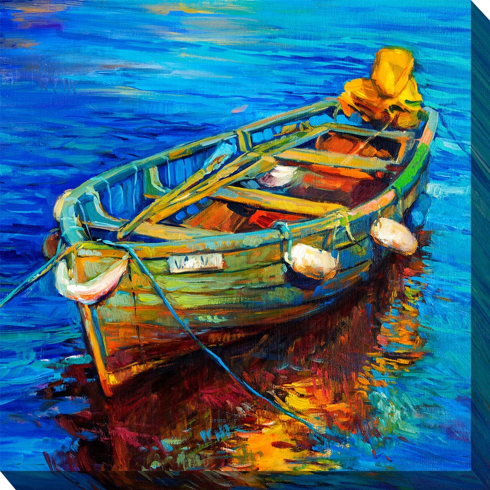 Spiros Skiff Outdoor Canvas Art - Outdoor Art Pros