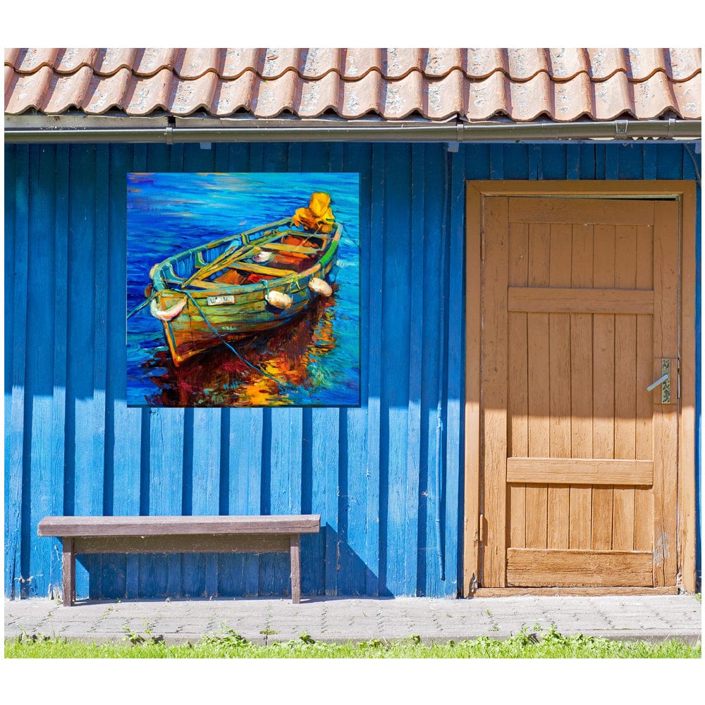 Spiros Skiff Outdoor Canvas Art - Outdoor Art Pros