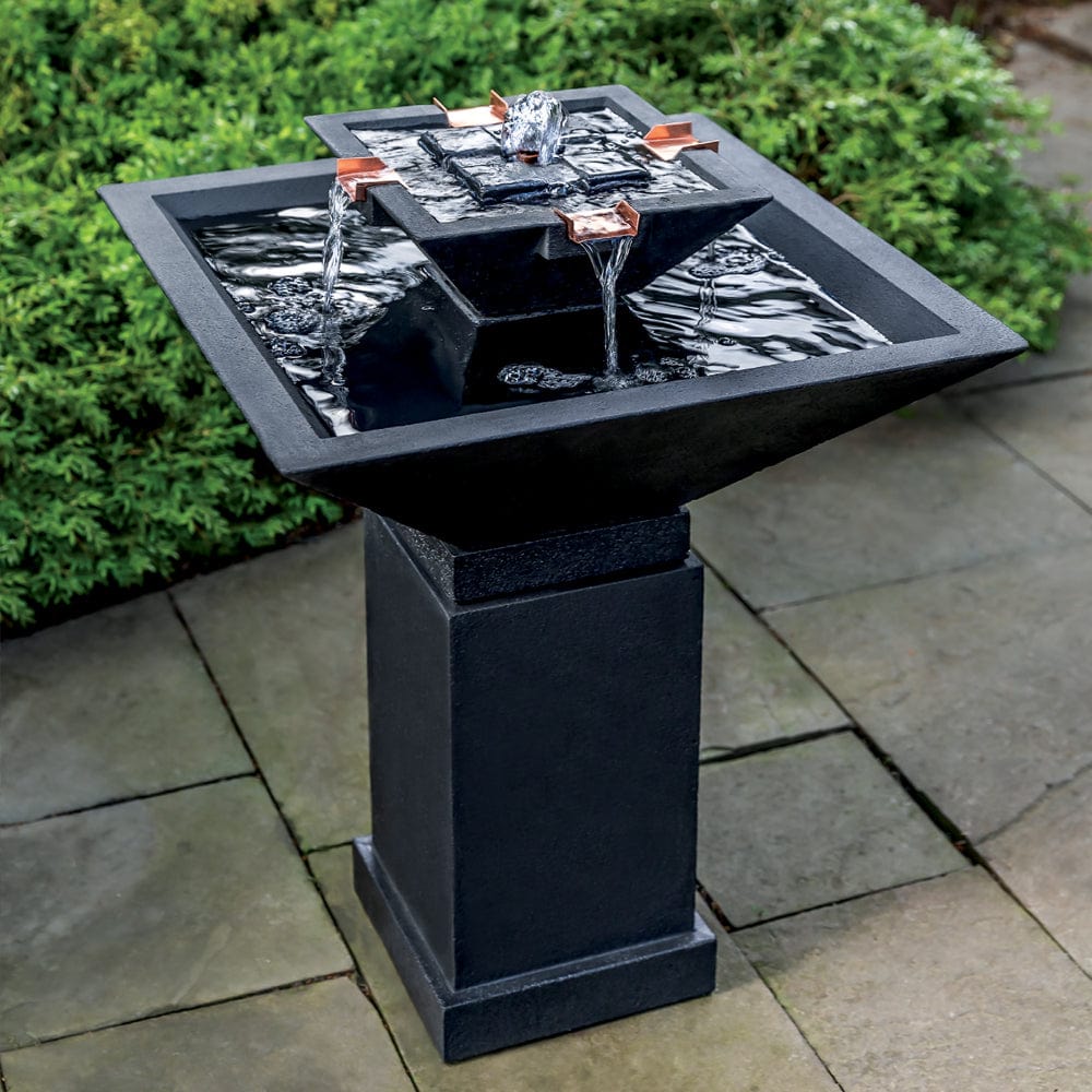 Square One Fountain - Outdoor Fountain Pros