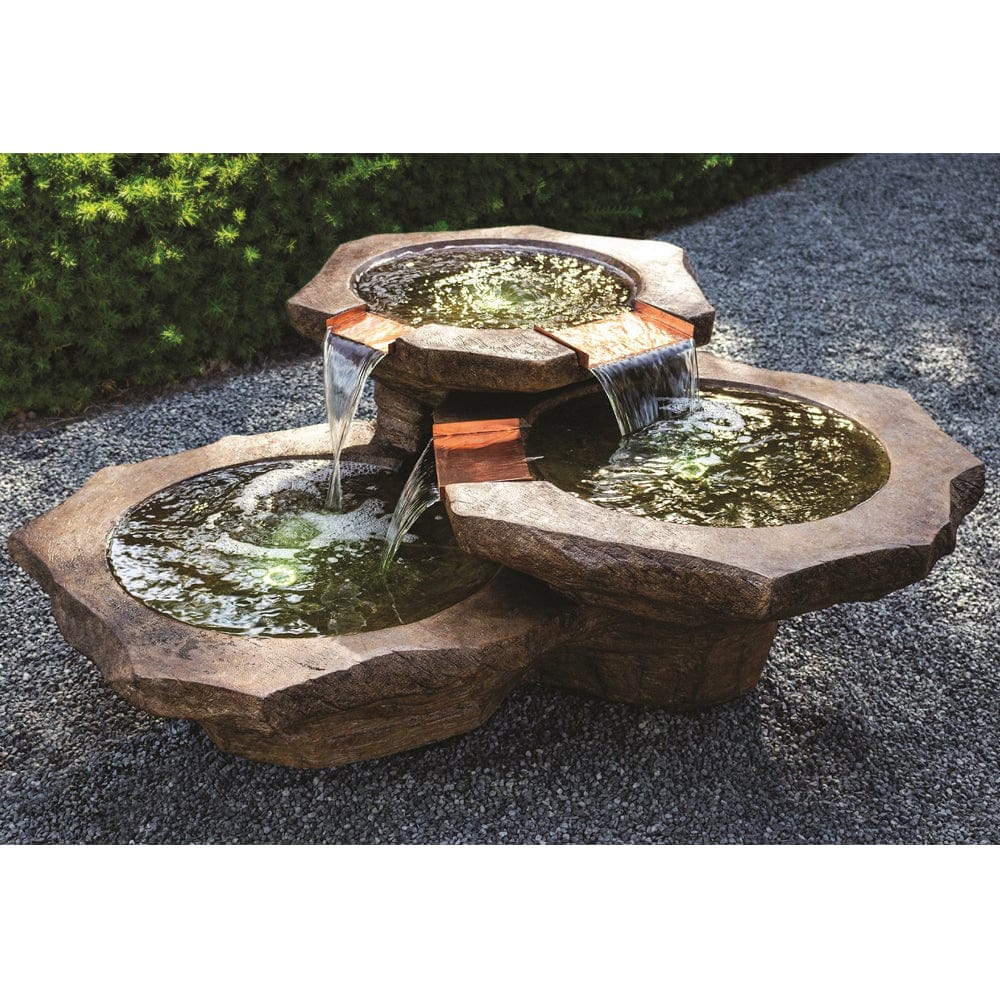 Stone Basins Fountain - Outdoor Art Pros