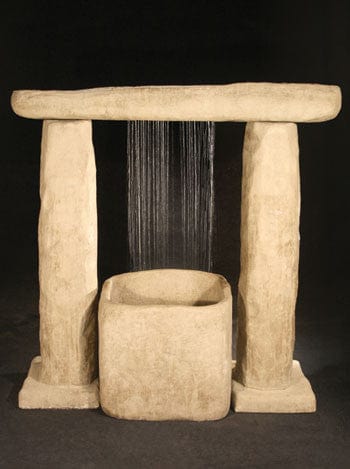 Stonehenge Outdoor Fountain - Outdoor Art Pros