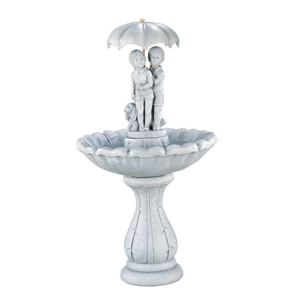 Summer Showers Pedestal Garden Fountain - Outdoor Art Pros