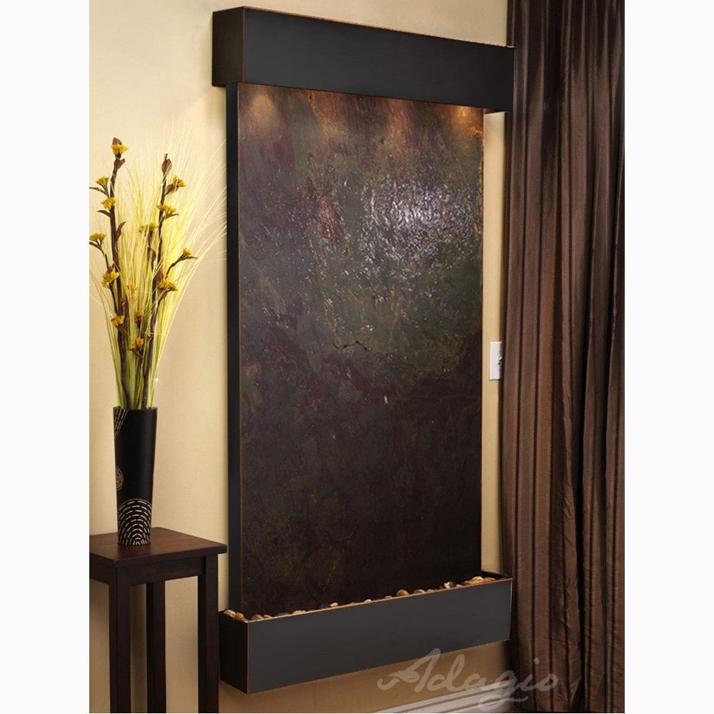 SummitFalls-Multi-ColorFeatherStone-BlackenedCopper-Squared-White - Outdoor Art Pros