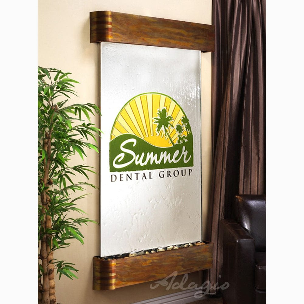 SummitFalls-SilverMirror-RusticCopper-Rounded-White - Outdoor Art Pros