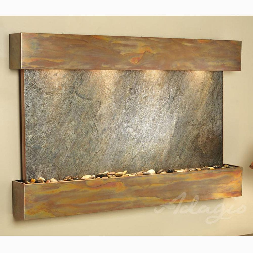 SunriseSprings-GreenFeatherStone-RusticCopper-Squared-White - Outdoor Art Pros
