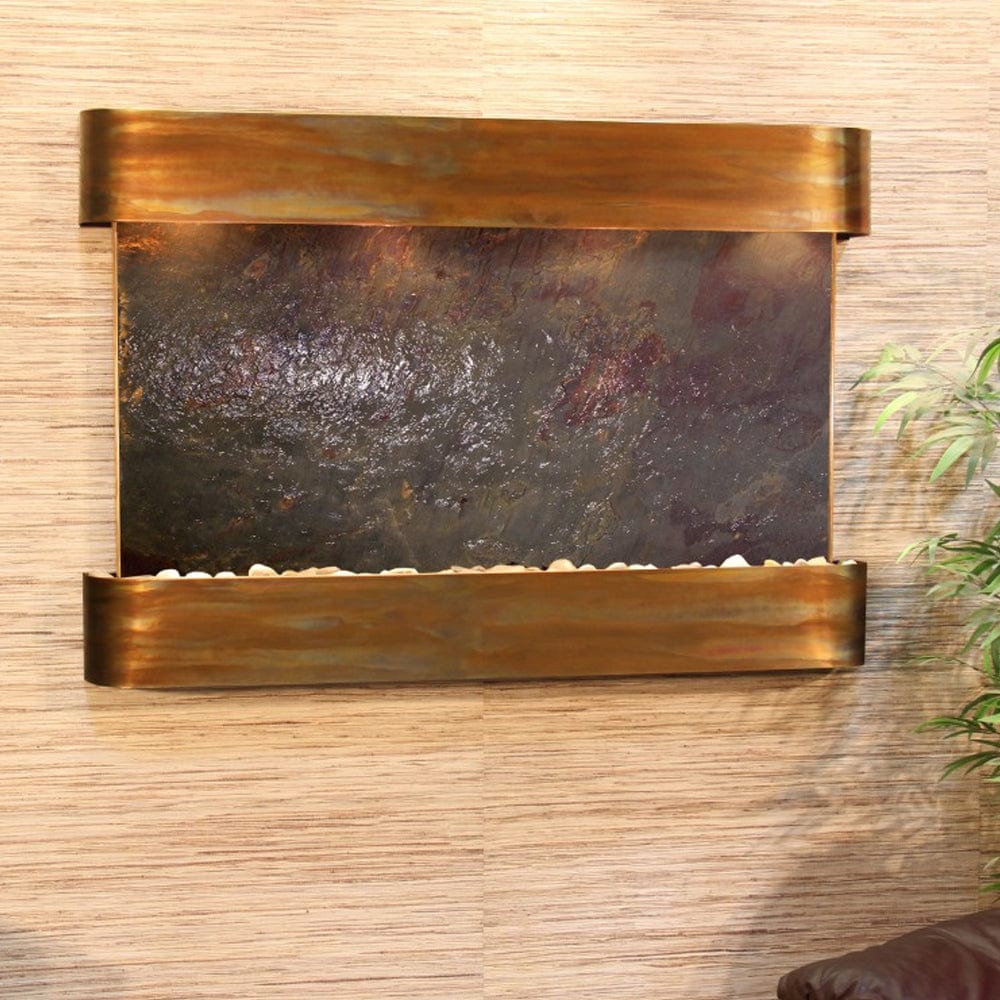 SunriseSprings-Multi-ColorFeatherStone-RusticCopper-Rounded-White - Outdoor Art Pros