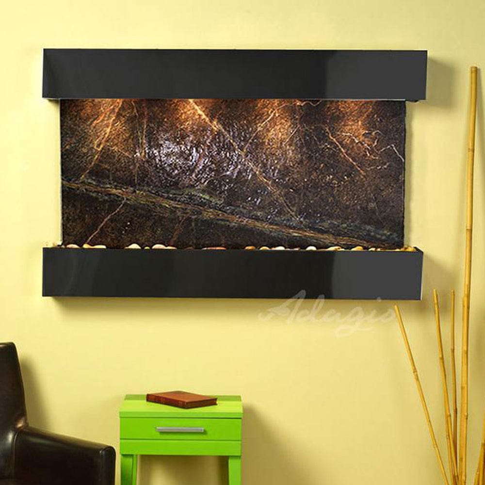 SunriseSprings-RainforestGreenMarble-BlackenedCopper-Squared-White - Outdoor Art  Pros