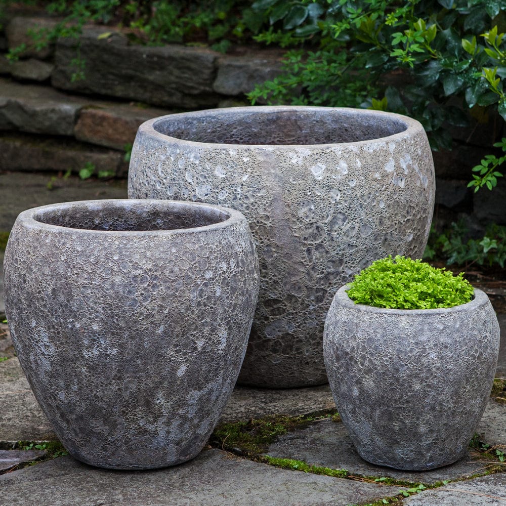 Symi Planter Set of 3 in Angkor Grey - Outdoor Art Pros