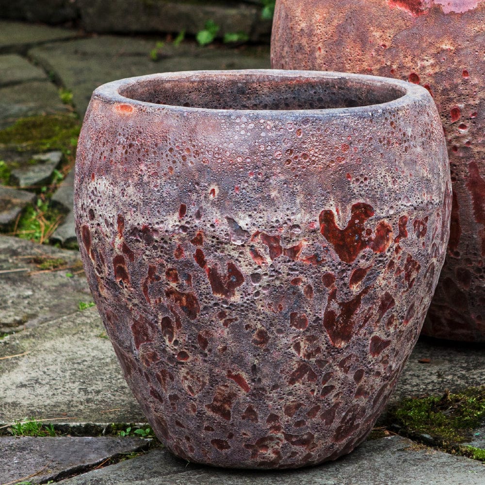 Symi Planter Set of 3 in Angkor Red - Outdoor Art Pros