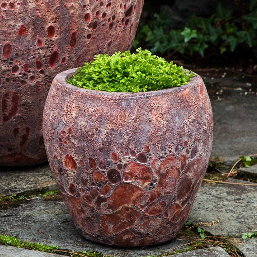 Symi Planter Set of 3 in Angkor Red - Outdoor Art Pros