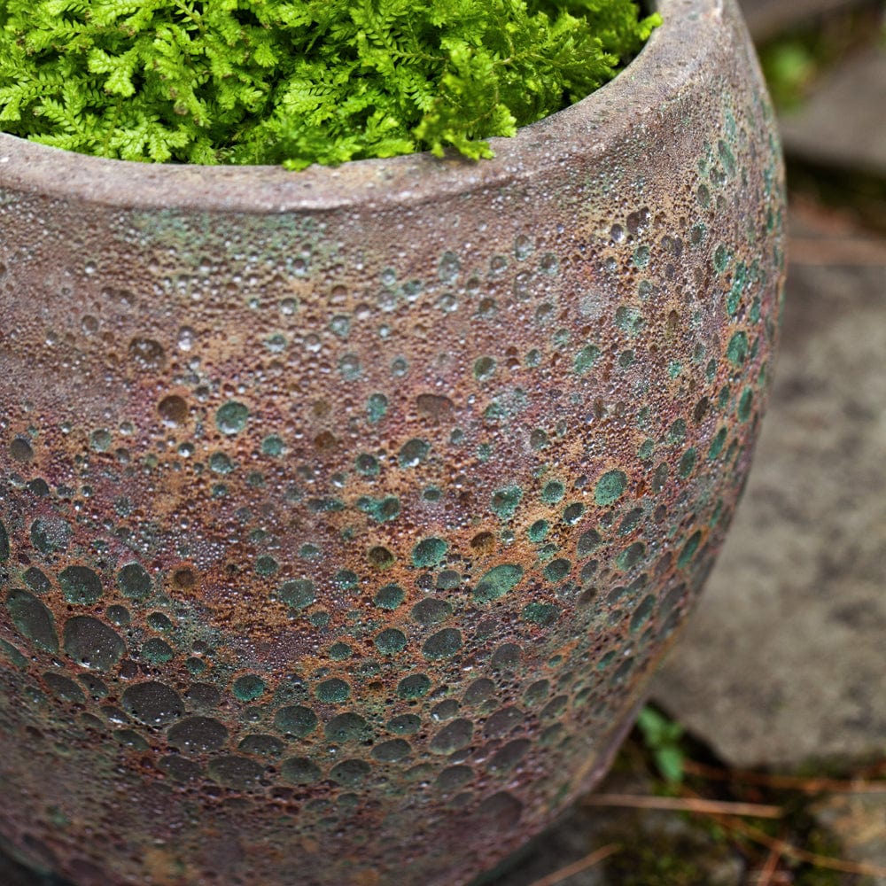 Symi Planter Set of 3 in Angkor Green Mist - Outdoor Art Pros