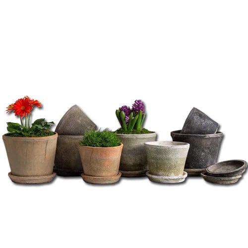 Tall Cylinder Farmer's Pot - Mixed Set of 16 - Outdoor Art Pros