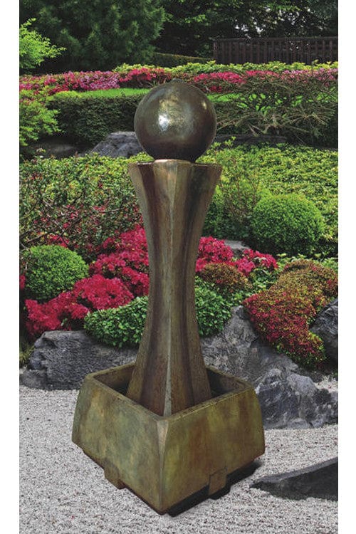 Tall Hourglass Outdoor Fountain - Outdoor Art Pros