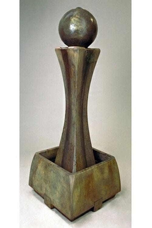 Tall Hourglass Outdoor Fountain - Outdoor Art Pros