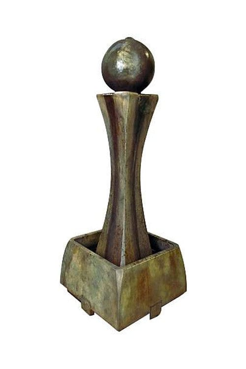 Tall Hourglass Outdoor Fountain - Outdoor Art Pros