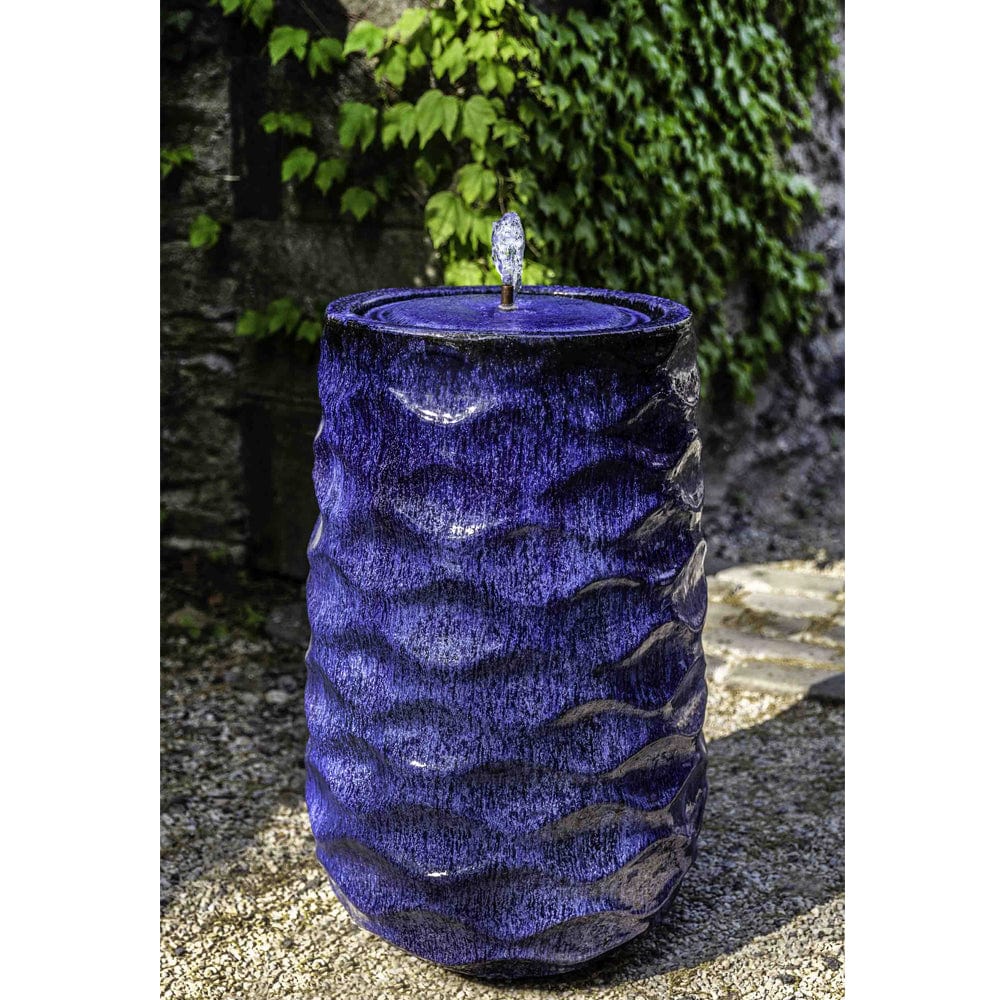 Tall Rumba Fountain - Riviera Blue - Outdoor Art Pros