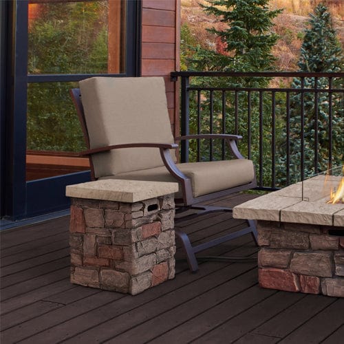Optional Tank Cover for Sedona 52" Rectangle Gas Fire Table - Outdoor Art Pros