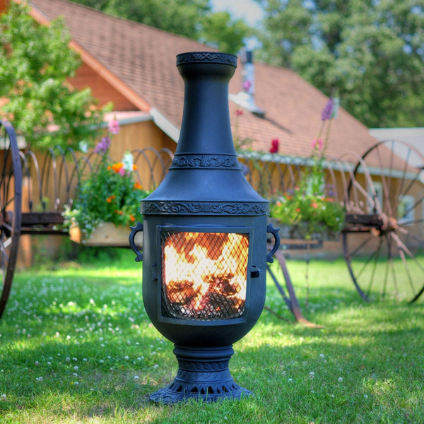 The Blue Rooster Venetian Chiminea
