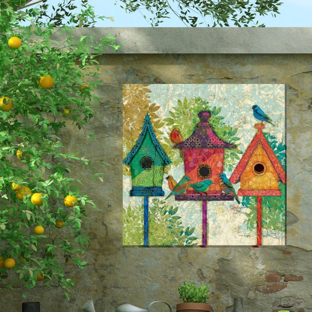 Three Neighbors Outdoor Canvas Art - Outdoor Art Pros