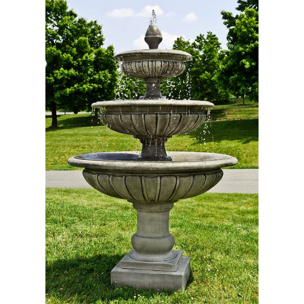 Three Tier Longvue Outdoor Water Fountain - Outdoor Art Pros