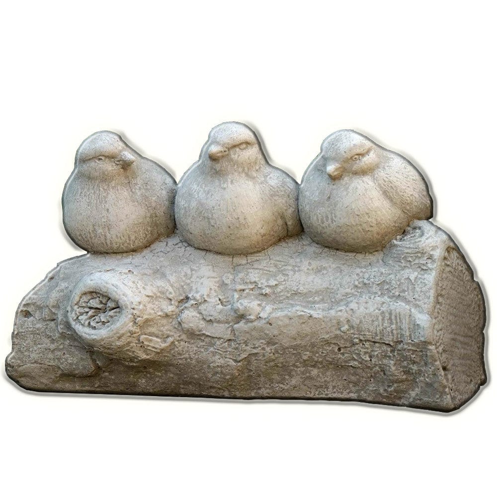Three's a Crowd Cast Stone Garden Statue | Bird Statue