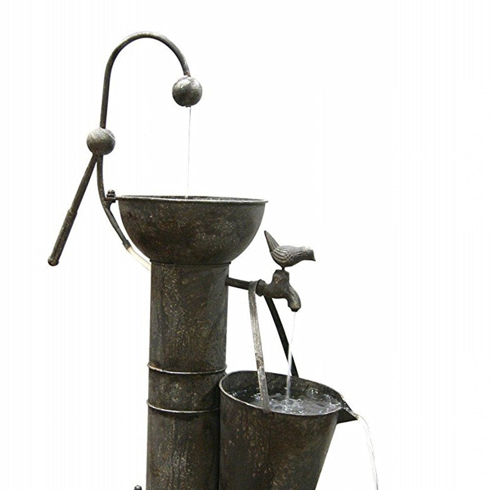 Tiering Tin Fountain - Outdoor Art Pros