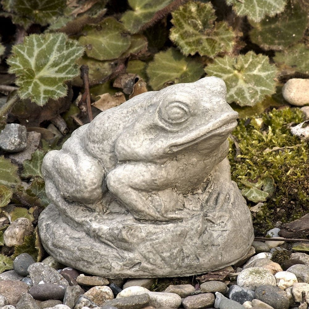 Tiny Frog Cast Stone Garden Statue - Outdoor Art Pros